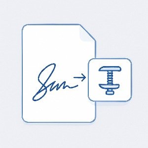 Reduce Signature Size to 50KB Online - Free Signature Compressor